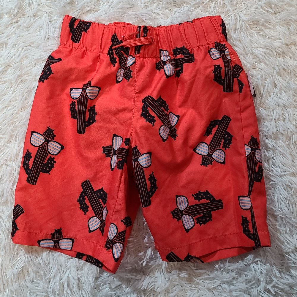 NWT City Streets Boys' Cool Cactus Swim Trunks